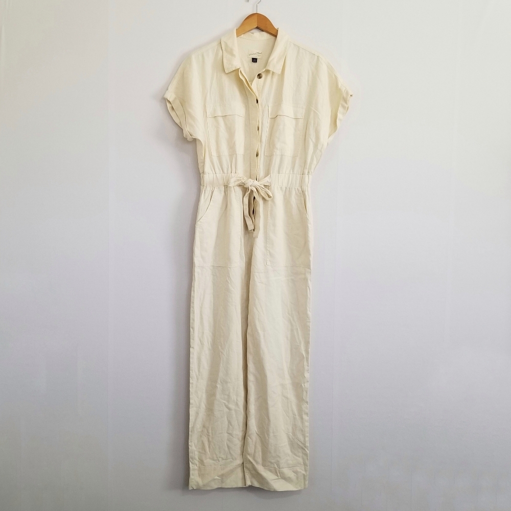 Universal Thread Cream Short-Sleeve Utility Jumpsuit - Picture 2 of 12